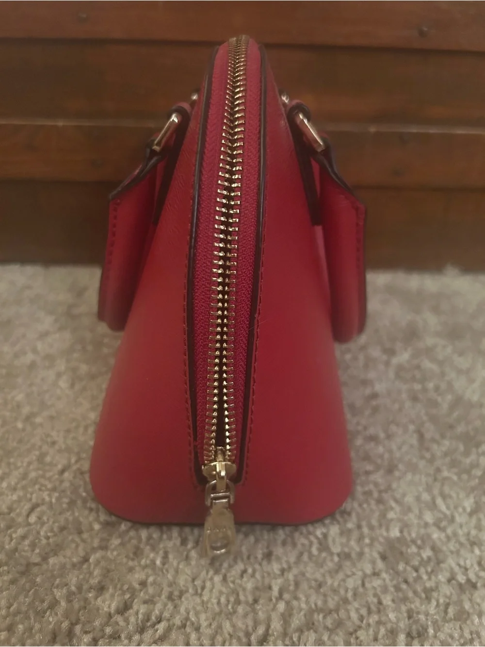 DKNY - Small Red Satchel Purse - Like New Condition